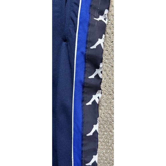 Kappa Gara Men's Warm Up Track Pants Joggers Zipper Ankle Blue Size XL - Picture 2 of 5